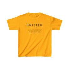 Load image into Gallery viewer, Knitted Out Of Dust T-shirt, Youth Christian T-shirt, Trendy Christian Shirt, Christian Shirt For Girls, Boys Christian Shirt, Christian