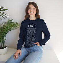 Load image into Gallery viewer, John 17 Sweatshirt, Christian Sweatshirt, Pullover for Women, Christian Pullover for Men, Black Pullover Sweatshirt, Scripture Sweatshirt