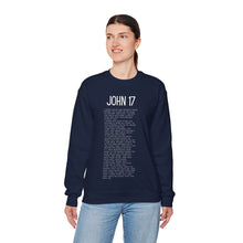 Load image into Gallery viewer, John 17 Sweatshirt, Christian Sweatshirt, Pullover for Women, Christian Pullover for Men, Black Pullover Sweatshirt, Scripture Sweatshirt