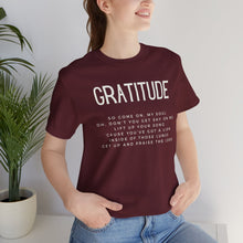 Load image into Gallery viewer, Gratitude T-shirt, Trendy Christian Shirt, Christian Shirt For Women, Men's Christian T-shirt, Maverick City Music Apparel, Maverick City