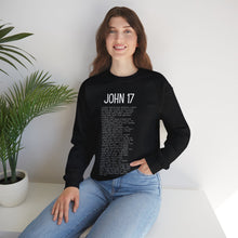 Load image into Gallery viewer, John 17 Sweatshirt, Christian Sweatshirt, Pullover for Women, Christian Pullover for Men, Black Pullover Sweatshirt, Scripture Sweatshirt
