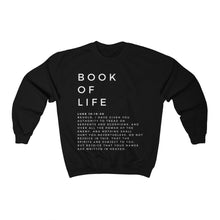 Load image into Gallery viewer, Trendy Christian Sweatshirt, Black Christian Sweatshirt, Sweatshirt With Scriptures