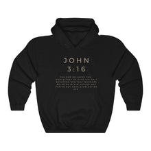 Load image into Gallery viewer, John 3:16 Hoodie, Pullover Hoodie, Christian Hoodie, White Hoodie, Trendy Hoodie, Womens Hoodie, Christian Sweatshirt