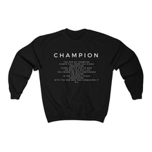 Load image into Gallery viewer, Christian Pullover, Champion Sweatshirt, Black Pullover for Women, Christian Pullover for Men, White Pullover Sweatshirt, Trendy Pullover