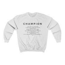 Load image into Gallery viewer, Christian Pullover, Champion Sweatshirt, Black Pullover for Women, Christian Pullover for Men, White Pullover Sweatshirt, Trendy Pullover