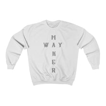Load image into Gallery viewer, Trendy Christian Sweatshirt, Black Christian Sweatshirt, Sweatshirt With Scriptures, Way Maker Sweatshirt
