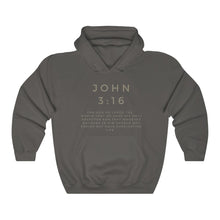 Load image into Gallery viewer, John 3:16 Hoodie, Pullover Hoodie, Christian Hoodie, White Hoodie, Trendy Hoodie, Womens Hoodie, Christian Sweatshirt