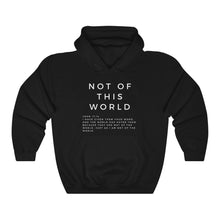 Load image into Gallery viewer, Best Seller Christian Hoodie, Not Of This World Hoodie, Pullover Hoodie, Christian Hoodie, White Hoodie, Trendy Hoodie, Womens Hoodie