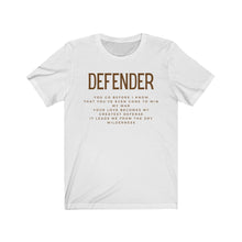 Load image into Gallery viewer, Defender T-shirt, Trendy Christian Shirt, Christian Shirt For Women, Men's Christian Shirt, Maverick City Music Apparel