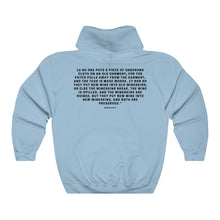 Load image into Gallery viewer, New Wineskins Hoodie, Unisex Christian Hoodie, Hoodie With Scriptures, The Good Mob