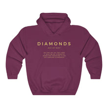 Load image into Gallery viewer, Diamonds Out Of Dust Hoodie, Pullover Hoodie, Christian Hoodie, Black Hoodie, Trendy Hoodie, Women's Hoodie, Christian Sweatshirt