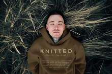 Load image into Gallery viewer, Best Seller Christian apparel, Knitted Out Of The Dust, Oatmeal Hoodie, Unisex hoodie, Sand Hoodie, Jesus Hoodie
