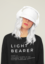 Load image into Gallery viewer, Best Christian Shirt, Light Bearer Shirt, Jesus Shirt, White Shirt With Scripture, The Good Mob, Christian Womens Clothing, Church Shirt