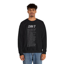Load image into Gallery viewer, John 17 Sweatshirt, Christian Sweatshirt, Pullover for Women, Christian Pullover for Men, Black Pullover Sweatshirt, Scripture Sweatshirt
