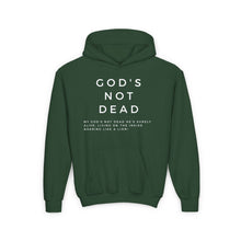 Load image into Gallery viewer, Kids God&#39;s Not Dead Hoodie Hoodie, Youth Hoodie, Pullover Hoodie, Youth Christian Hoodie, Black Hoodie, Trendy Hoodie, Christian Youth
