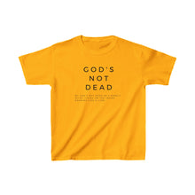 Load image into Gallery viewer, Kids Gods Not Dead T-shirt, Youth Christian T-shirt, Trendy Christian Shirt, Christian Shirt For Girls, Boys Christian Shirt, Christian kids
