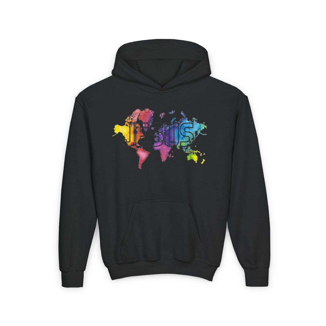 Kids Jesus Map Hoodie, Best Seller Christian Hoodie, Trendy Christian Sweatshirt, Christian Hoodie For Girls, Boys Christian Hoodie