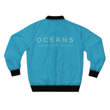 Load image into Gallery viewer, Oceans Bomber Jacket, Christian Women&#39;s Jacket, Christian Bomber Jacket, Men&#39;s Christian Jacket, Hillsong Apparel
