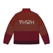 Load image into Gallery viewer, YHWH Puffer Jacket, Christian Women&#39;s Jacket, Christian Puffer Jacket, Men&#39;s Christian Jacket, Yahweh Jacket
