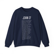 Load image into Gallery viewer, John 17 Sweatshirt, Christian Sweatshirt, Pullover for Women, Christian Pullover for Men, Black Pullover Sweatshirt, Scripture Sweatshirt
