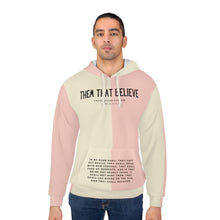 Load image into Gallery viewer, Them That Believe Hoodie, Men&#39;s Christian Hoodie, Women&#39;s Christian Hoodie, Two Tone Hoodie, Bible Hoodie
