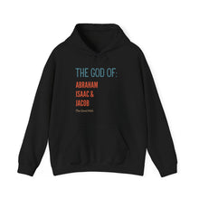Load image into Gallery viewer, God Of Abraham Isaac &amp; Jacob Hoodie, Christian Sweatshirt, Black Christian Hoodie, Best Selling Christian Pullover, Bible Hoodie
