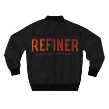 Load image into Gallery viewer, Maverick City Refiner Bomber Jacket, Christian Women&#39;s Jacket, Christian Bomber Jacket, Men&#39;s Christian Jacket, Maverick City Apparel
