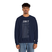 Load image into Gallery viewer, John 17 Sweatshirt, Christian Sweatshirt, Pullover for Women, Christian Pullover for Men, Black Pullover Sweatshirt, Scripture Sweatshirt
