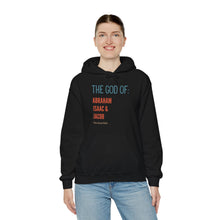 Load image into Gallery viewer, God Of Abraham Isaac &amp; Jacob Hoodie, Christian Sweatshirt, Black Christian Hoodie, Best Selling Christian Pullover, Bible Hoodie
