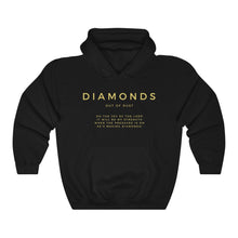 Load image into Gallery viewer, Diamonds Out Of Dust Hoodie, Pullover Hoodie, Christian Hoodie, Black Hoodie, Trendy Hoodie, Women&#39;s Hoodie, Christian Sweatshirt
