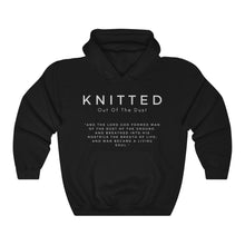 Load image into Gallery viewer, Best Seller Christian apparel, Knitted Out Of The Dust, Oatmeal Hoodie, Unisex hoodie, Black Hoodie, Jesus Hoodie
