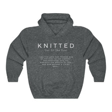 Load image into Gallery viewer, Best Seller Christian apparel, Knitted Out Of The Dust, Oatmeal Hoodie, Unisex hoodie, Black Hoodie, Jesus Hoodie
