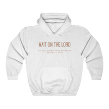 Load image into Gallery viewer, Wait On The Lord Hoodie, Trendy Christian Sweatshirt, Christian Hoodie For Women, Men&#39;s Christian Hoodie, Maverick City Music Apparel
