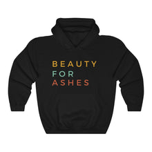 Load image into Gallery viewer, Beauty For Ashes Hoodie, Men&#39;s Hoodie, Pullover Hoodie, Christian Hoodie, Black Retro Hoodie, Trendy Hoodie, Women&#39;s Hoodie
