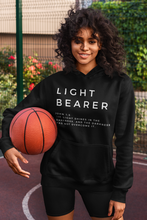 Load image into Gallery viewer, Best Seller Christian Hoodie, Light Bearer Hoodie, Pullover Hoodie, Christian Hoodie, Black Hoodie, Trendy Hoodie, Christian Womens Hoodie
