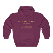 Load image into Gallery viewer, Diamonds Out Of Dust Hoodie, Pullover Hoodie, Christian Hoodie, Black Hoodie, Trendy Hoodie, Women&#39;s Hoodie, Christian Sweatshirt
