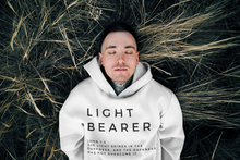 Load image into Gallery viewer, Best Seller Christian Hoodie, Light Bearer Hoodie, Pullover Hoodie, Christian Hoodie, White Hoodie, Trendy Hoodie, Christian Womens Hoodie
