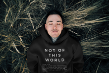 Load image into Gallery viewer, Best Seller Christian Hoodie, Not Of This World Hoodie, Pullover Hoodie, Christian Hoodie, White Hoodie, Trendy Hoodie, Womens Hoodie
