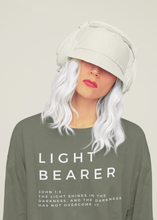 Load image into Gallery viewer, Best Christian Shirt, Light Bearer Shirt, Jesus Shirt, White Shirt With Scripture, The Good Mob, Christian Womens Clothing, Church Shirt
